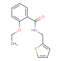 Chemical structure of 2-ethoxy-N-[(thiophen-2-yl)methyl]benzamide - CSSB00048148295