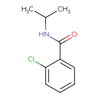 Chemical structure of 2-chloro-N-(propan-2-yl)benzamide - CSSB00000157521