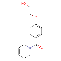 Chemical structure of 2-[4-(1,2,3,6-tetrahydropyridine-1-carbonyl)phenoxy]ethan-1-ol - CSSB01434695612