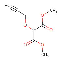 Chemical structure of 1,3-dimethyl 2-(prop-2-yn-1-yloxy)propanedioate - CSSB00161112660