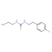 Chemical structure of 1-[2-(4-chlorophenyl)ethyl]-3-propylthiourea - CSSB00000255761