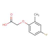 Chemical structure of 2-(4-fluoro-2-methylphenoxy)acetic acid - CSSB00011995714