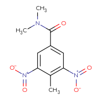 Chemical structure of N,N,4-trimethyl-3,5-dinitrobenzamide - CSSB00103791779