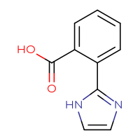 Chemical structure of 2-(1H-imidazol-2-yl)benzoic acid - CSSB00000053252