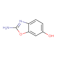 Chemical structure of 2-amino-1,3-benzoxazol-6-ol - CSSB00011105970