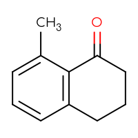 Chemical structure of 8-methyl-1,2,3,4-tetrahydronaphthalen-1-one - CSSB00000087433
