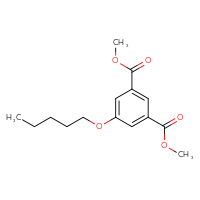 Chemical structure of 1,3-dimethyl 5-(pentyloxy)benzene-1,3-dicarboxylate - CSSB00104017493