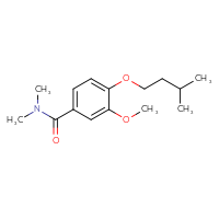 Chemical structure of 3-methoxy-N,N-dimethyl-4-(3-methylbutoxy)benzamide - CSSB00103885457
