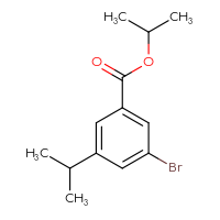 Chemical structure of propan-2-yl 3-bromo-5-(propan-2-yl)benzoate - CSSB00134762203