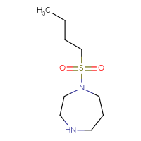 Chemical structure of 1-(butane-1-sulfonyl)-1,4-diazepane - CSMB00000246699