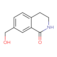 Chemical structure of 7-(hydroxymethyl)-1,2,3,4-tetrahydroisoquinolin-1-one - CSSB00012037970