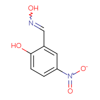 Chemical structure of 2-[(hydroxyimino)methyl]-4-nitrophenol - CSSB00102508516