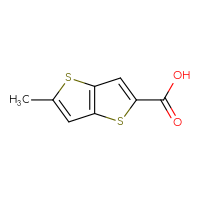 Chemical structure of 5-methylthieno[3,2-b]thiophene-2-carboxylic acid - CSSB00009916987