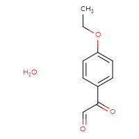 Chemical structure of 2-(4-ethoxyphenyl)-2-oxoacetaldehyde hydrate - CSSB00020630891