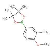 Chemical structure of 2-(4-methoxy-3-methylphenyl)-4,4,5,5-tetramethyl-1,3,2-dioxaborolane - CSSB00012617349