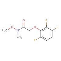 Chemical structure of N-methoxy-N-methyl-2-(2,3,6-trifluorophenoxy)acetamide - CSSB21151594839