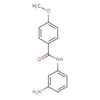Chemical structure of N-(3-aminophenyl)-4-methoxybenzamide - CSSB00000630958