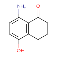 Chemical structure of 8-amino-5-hydroxy-1,2,3,4-tetrahydronaphthalen-1-one - CSSB00009881456