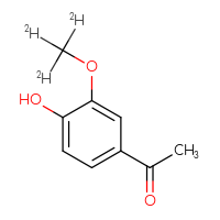Chemical structure of 1-[4-hydroxy-3-(²H₃)methoxyphenyl]ethan-1-one - CSSB00159251117