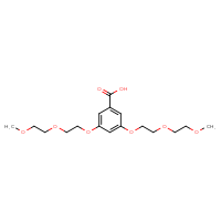 Chemical structure of 3,5-bis[2-(2-methoxyethoxy)ethoxy]benzoic acid - CSSB03219847967
