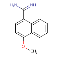 Chemical structure of 4-methoxynaphthalene-1-carboximidamide - CSSB00012348836