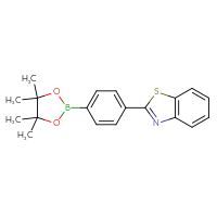 Chemical structure of 2-[4-(4,4,5,5-tetramethyl-1,3,2-dioxaborolan-2-yl)phenyl]-1,3-benzothiazole - CSSB06589701229