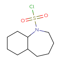 Chemical structure of decahydro-1H-1-benzazepine-1-sulfonyl chloride - CSSB14985244741