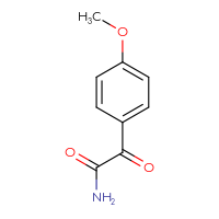 Chemical structure of 2-(4-methoxyphenyl)-2-oxoacetamide - CSSB00000063865
