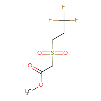 Chemical structure of methyl 2-(3,3,3-trifluoropropanesulfonyl)acetate - CSSB00010995039