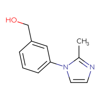 Chemical structure of [3-(2-methyl-1H-imidazol-1-yl)phenyl]methanol - CSSB00009882843