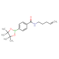 Chemical structure of N-(pent-4-en-1-yl)-4-(4,4,5,5-tetramethyl-1,3,2-dioxaborolan-2-yl)benzamide - CSSB02522231837