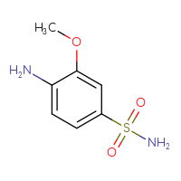 Chemical structure of 4-amino-3-methoxybenzene-1-sulfonamide - CSSB00000689047