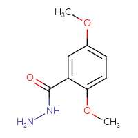 Chemical structure of 2,5-dimethoxybenzohydrazide - CSSB00000190034