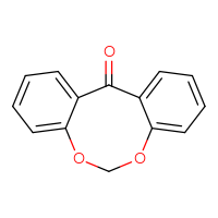 Chemical structure of 9,11-dioxatricyclo[10.4.0.0³,⁸]hexadeca-1(16),3,5,7,12,14-hexaen-2-one - CSSB00159997160