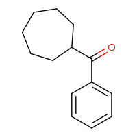 Chemical structure of cycloheptyl(phenyl)methanone - CSSB00011707390