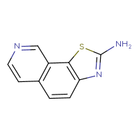 Chemical structure of [1,3]thiazolo[4,5-h]isoquinolin-2-amine - CSSB00010369266