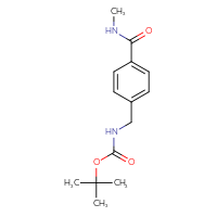 Chemical structure of tert-butyl N-{[4-(methylcarbamoyl)phenyl]methyl}carbamate - CSSB00000233929