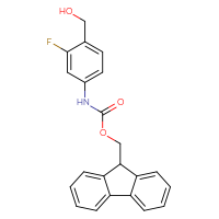 Chemical structure of (9H-fluoren-9-yl)methyl N-[3-fluoro-4-(hydroxymethyl)phenyl]carbamate - CSSB03440005277
