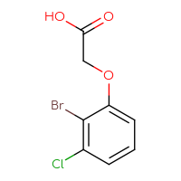 Chemical structure of 2-(2-bromo-3-chlorophenoxy)acetic acid - CSSB00011073178