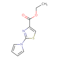 Chemical structure of ethyl 2-(1H-pyrrol-1-yl)-1,3-thiazole-4-carboxylate - CSSB00000023334