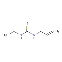 Chemical structure of 1-ethyl-3-(prop-2-en-1-yl)thiourea - CSSB00000167188