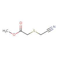 Chemical structure of methyl 2-[(cyanomethyl)sulfanyl]acetate - CSSB00000151542