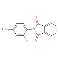 Chemical structure of 2-(4-amino-2-chlorophenyl)-2,3-dihydro-1H-isoindole-1,3-dione - CSSB00000740099