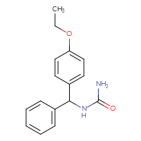 Chemical structure of [(4-ethoxyphenyl)(phenyl)methyl]urea - CSSB00076372988
