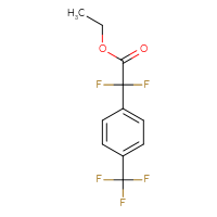 Chemical structure of ethyl 2,2-difluoro-2-[4-(trifluoromethyl)phenyl]acetate - CSSB00007984137