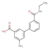 Chemical structure of 5-amino-3'-(ethylcarbamoyl)-[1,1'-biphenyl]-3-carboxylic acid - CSSB00150701079