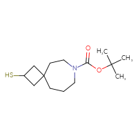 Chemical structure of tert-butyl 2-sulfanyl-7-azaspiro[3.6]decane-7-carboxylate - CSSB06643723969