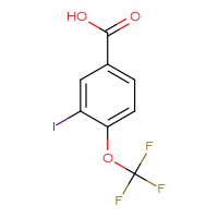Chemical structure of 3-iodo-4-(trifluoromethoxy)benzoic acid - CSSB00012354775