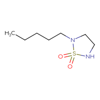 Chemical structure of 2-pentyl-1λ⁶,2,5-thiadiazolidine-1,1-dione - CSMB00133163623
