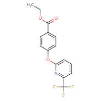Chemical structure of ethyl 4-{[6-(trifluoromethyl)pyridin-2-yl]oxy}benzoate - CSSB00020613575